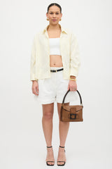 Miu Miu Vintage Leather Buckle Shoulder Bag