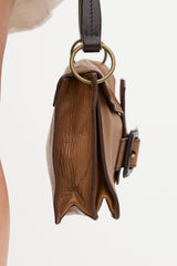 Miu Miu Vintage Leather Buckle Shoulder Bag