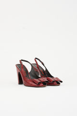 Miu Miu Vintage Leather Slingback Heel