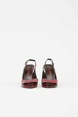Miu Miu Vintage Leather Slingback Heel