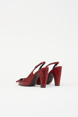 Miu Miu Vintage Leather Slingback Heel