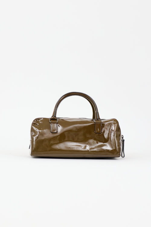 Miu Miu Vintage Patent Boston Bag