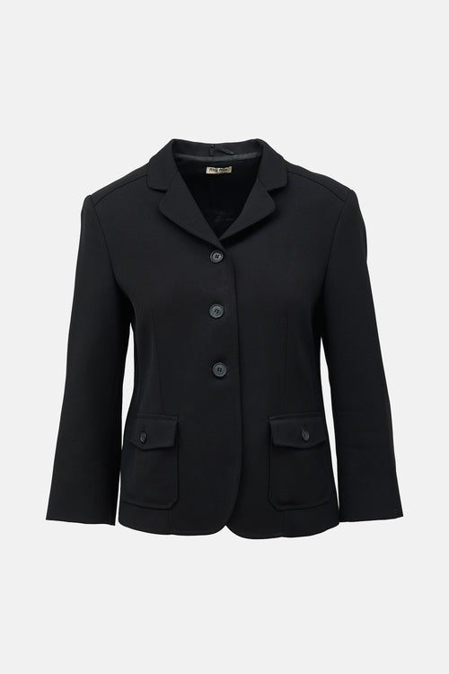 Miu Miu Vintage Wool Three Button Blazer