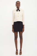 Miu Miu Wool Sequin Tweed Jacket