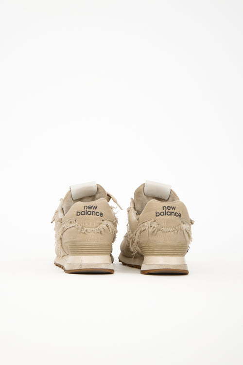 Miu Miu X New Balance Frayed 574  Sneaker