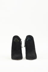 Miu Miu Black Suede Ankle Boot