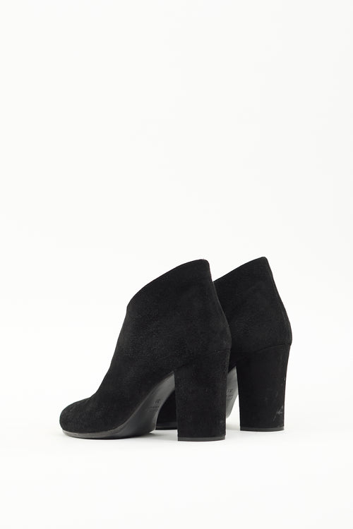 Miu Miu Black Suede Ankle Boot