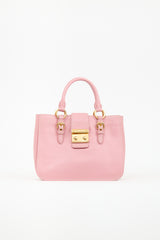 Miu Miu Leather Medium Madras Tote