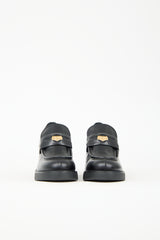 Miu Miu Leather Penny Heeled Loafer