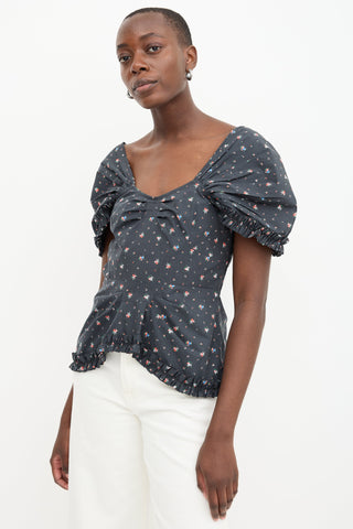 Molly Goddard Floral Cassie Top