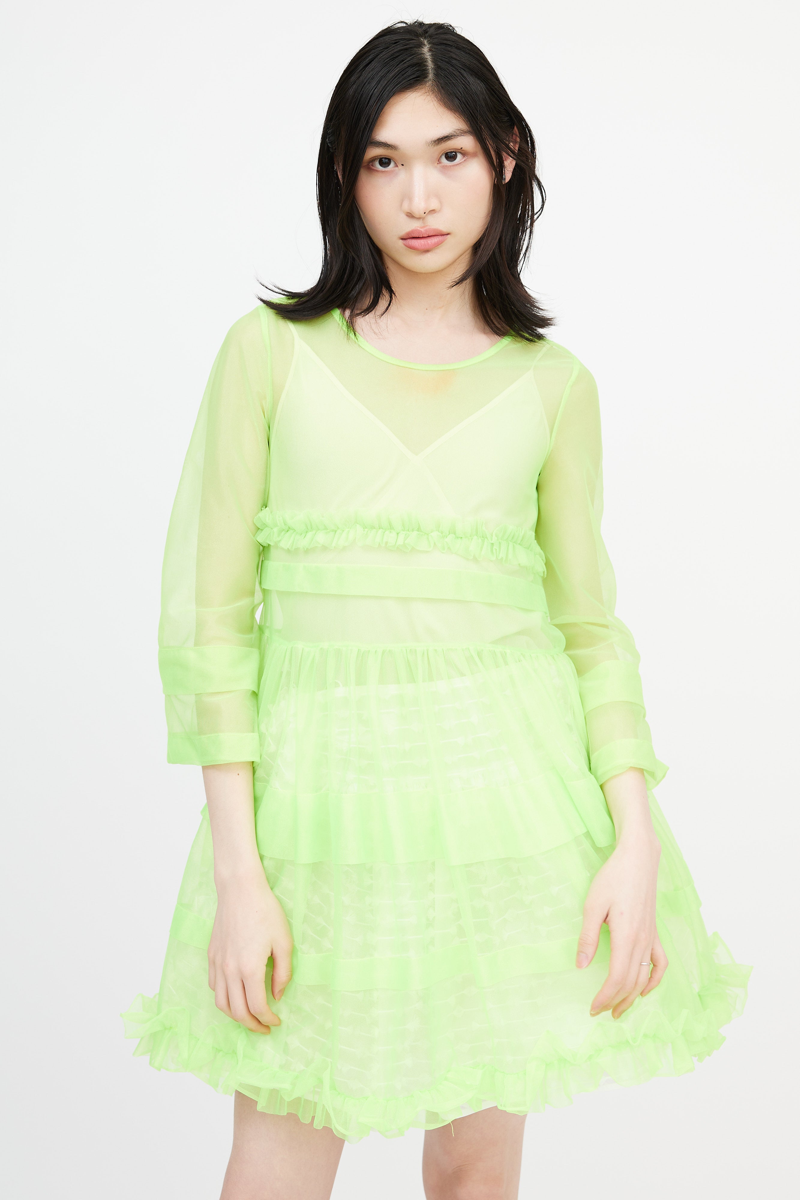 molly goddard green dress Dj Vu Dress Haute by Hope