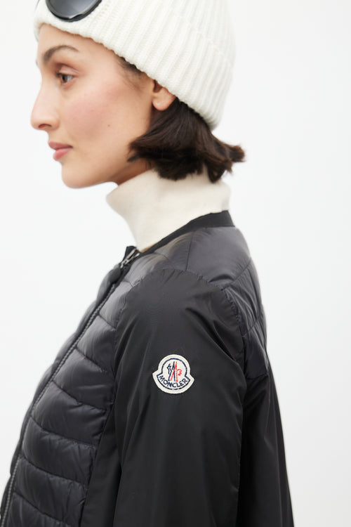 Moncler Black Arielle Giubotto Quilted Down Jacket