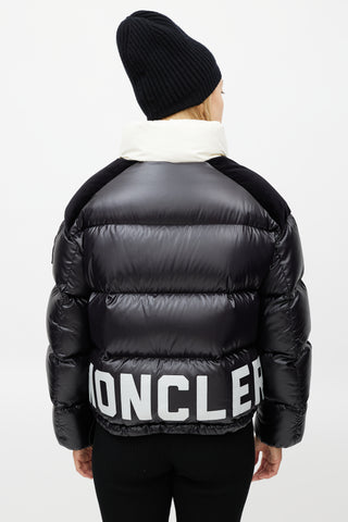 Moncler Black & Cream Chouelle Down Jacket