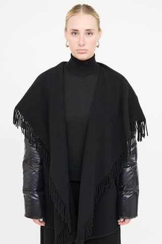 Moncler Down Shawl Jacket