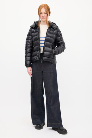 Moncler Black Down & Nylon Bady Puffer Jacket