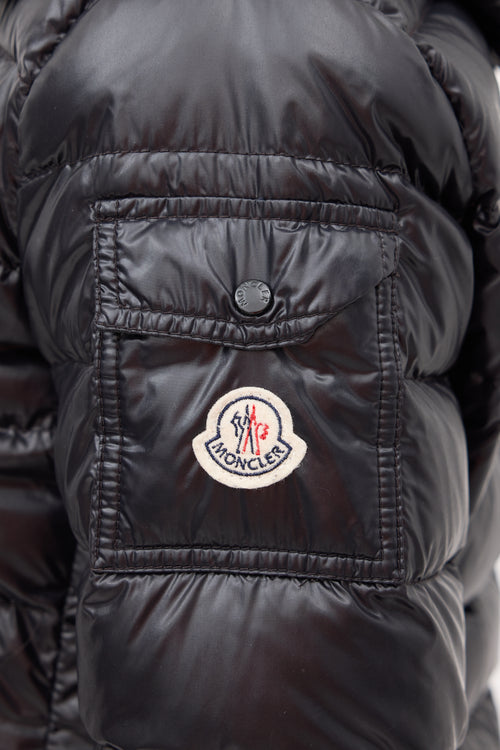 Moncler Black Down & Nylon Bady Puffer Jacket