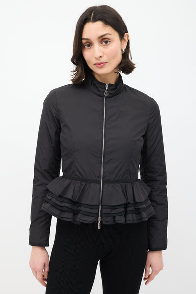 Moncler // Down & Nylon Ruffle Jacket – VSP Consignment