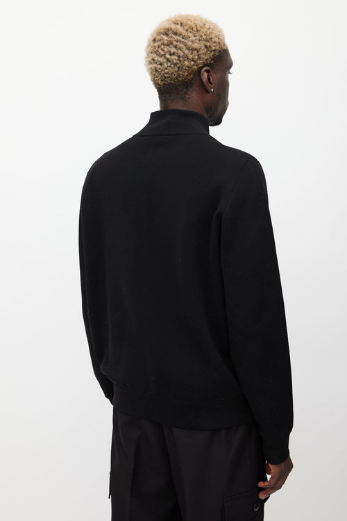Moncler Black Maglia Padded Knit Jacket