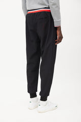 Moncler Black & Multicolour Striped Jogger