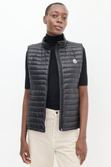 Moncler // Black Nylon Quilted Down Vest – VSP Consignment