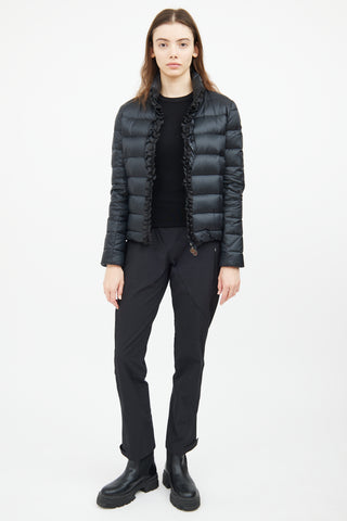 Moncler Black Oxalis Giubbotto Puffer Coat