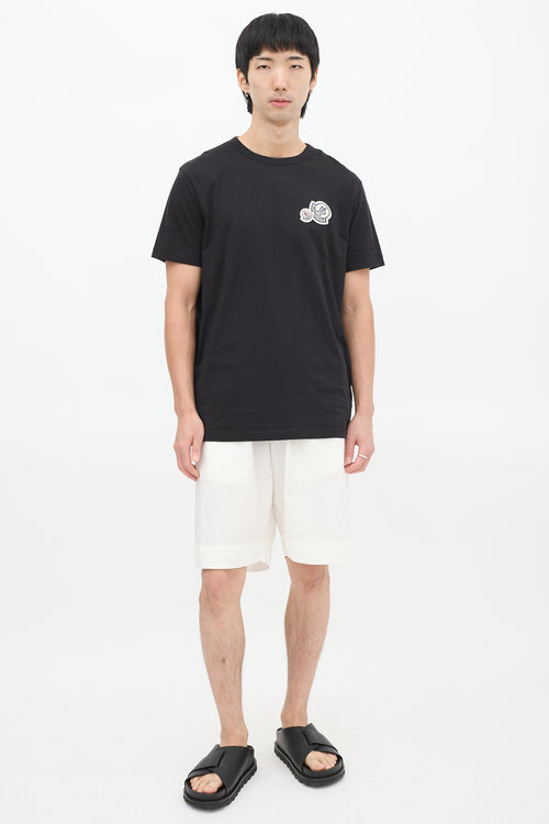 Moncler Black Patch Logo T-Shirt