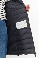Moncler Black Quilted Down Mokacine Coat