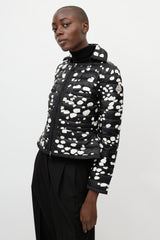 Moncler Black & White Dotted Nylon Jacket
