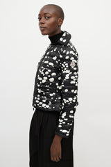 Moncler Black & White Dotted Nylon Jacket