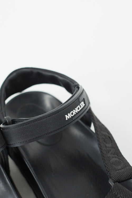 Moncler Black Flavia Strap Sandal