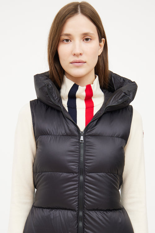 Moncler Black Glykeria Down Vest