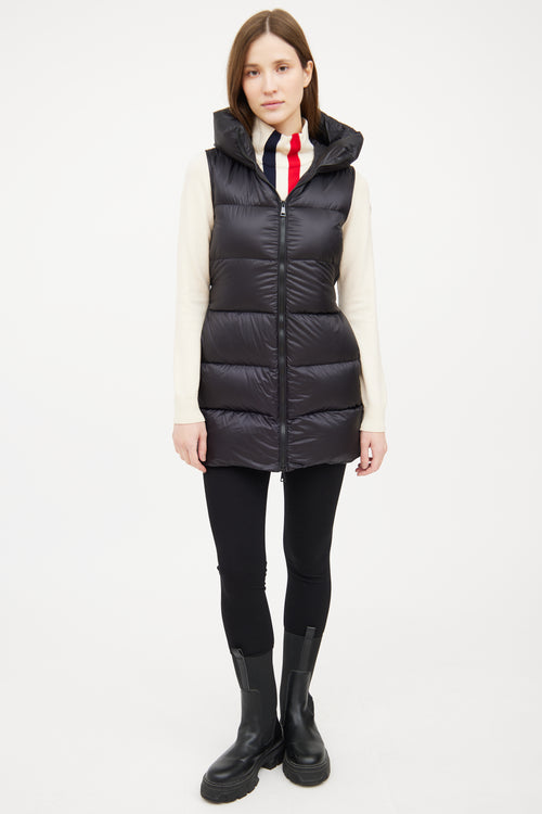 Moncler Black Glykeria Down Vest