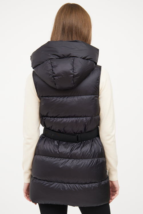 Moncler Black Glykeria Down Vest