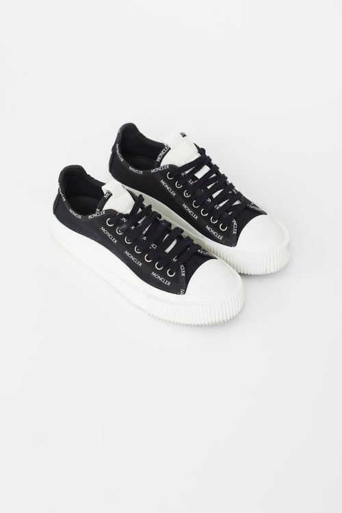 Moncler Black & White Glissiere Sneaker