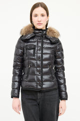 Moncler Down Fur Trim Armoise Puffer Jacket