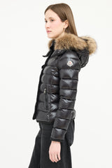 Moncler Down Fur Trim Armoise Puffer Jacket