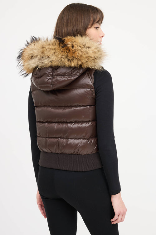 Moncler Tarn Down Fur Vest