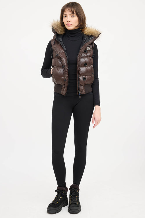 Moncler Tarn Down Fur Vest