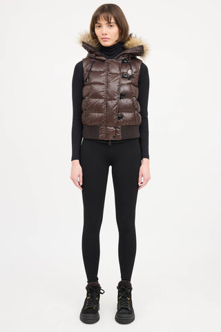 Moncler Tarn Down Fur Vest