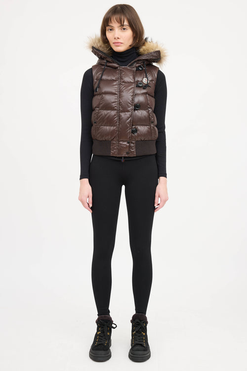 Moncler Tarn Down Fur Vest