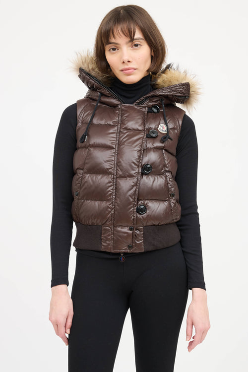 Moncler Tarn Down Fur Vest