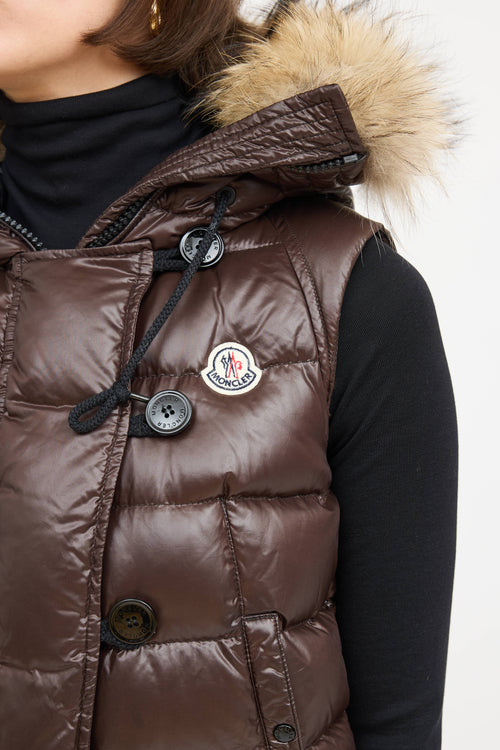 Moncler Tarn Down Fur Vest