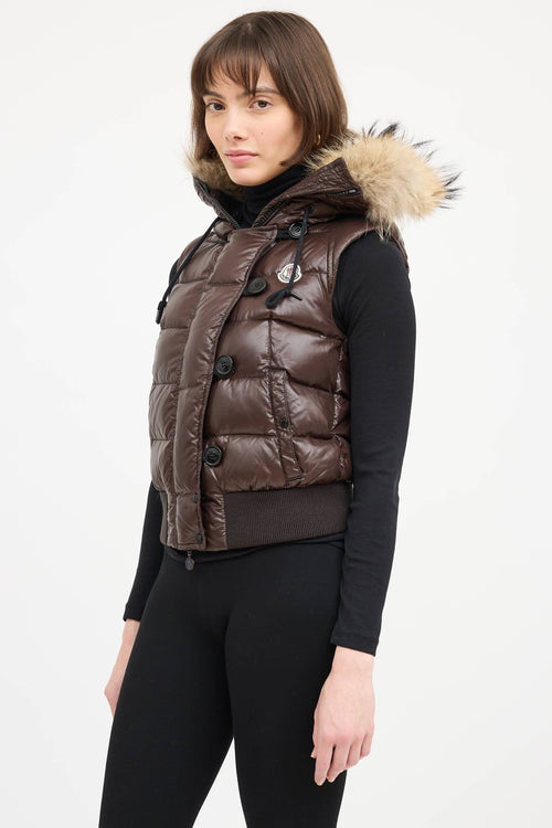 Moncler Tarn Down Fur Vest