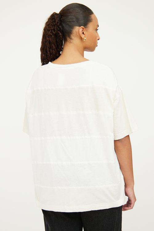 Moncler White & Cream Short Sleeve T-shirt