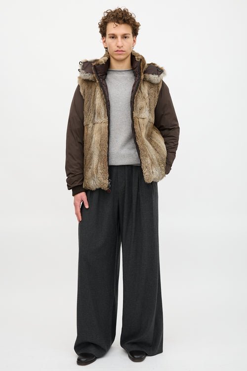 Moncler Down Bastogne Reversible Jacket