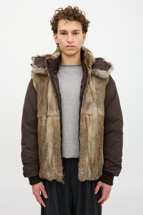 Moncler Down Bastogne Reversible Jacket