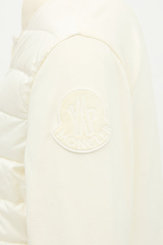 Moncler Down Peplum Cardigan