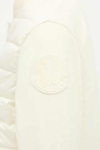 Moncler Down Peplum Cardigan