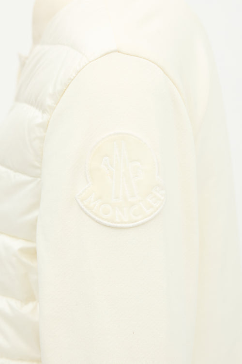 Moncler Down Peplum Cardigan
