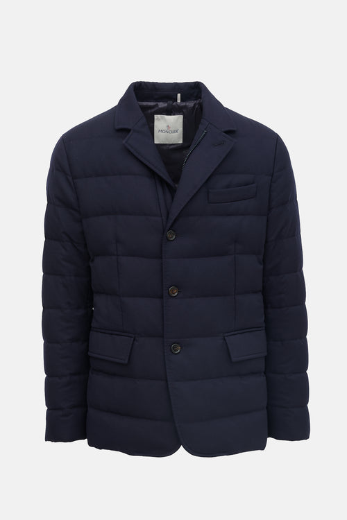 Moncler Down & Wool Rodin Quilted Jacket